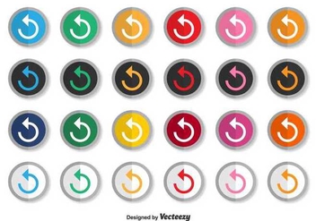 Replay Flat Icons - vector gratuit #349349 