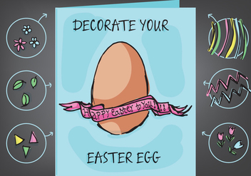 Free Easter Egg decoration Vector - Kostenloses vector #350339