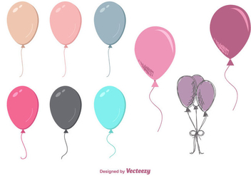 Free Balloons Vectors - Kostenloses vector #350659