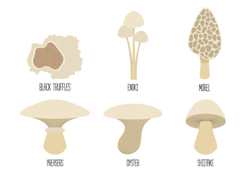 Mushroom Family Vectors - vector gratuit #352569 