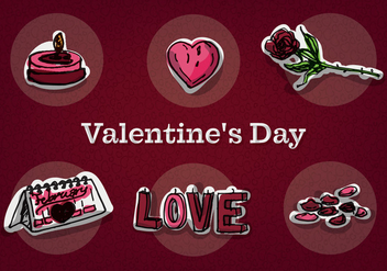 Free Valentine's Day Vector Icons - vector #353189 gratis