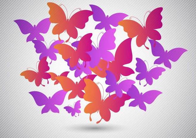 Free Butterflies Design Vector - бесплатный vector #353799