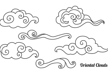 Free Oriental Clouds Vector - Kostenloses vector #353979