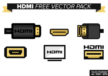 Hdmi Free Vector Pack - Kostenloses vector #355399