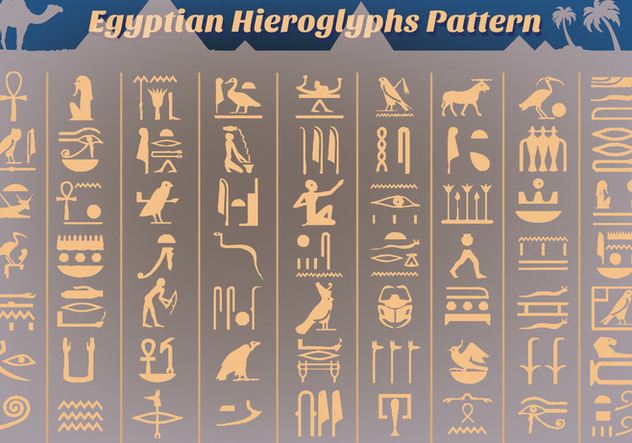 Free Ancient Egyptian Hieroglyphs Vector - Free vector #356819