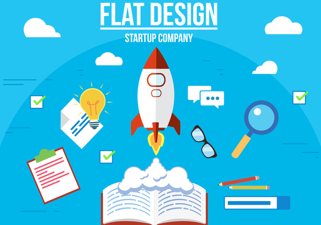 Free Startup Company Vector Illustration - Kostenloses vector #357319