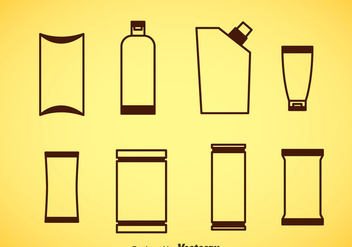 Package Brown Icons Vector - vector gratuit #357809 