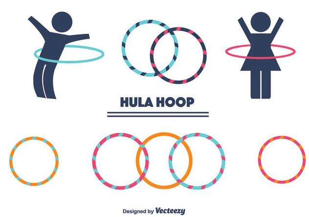 Hula Hoop Vector Set - vector gratuit #366089 