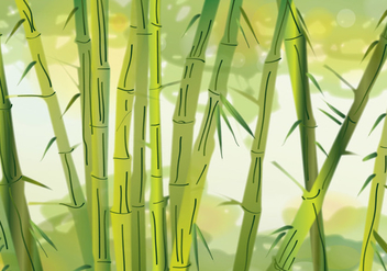 Hijau Bamboo - vector #366889 gratis