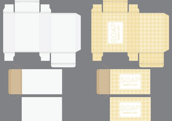 Soap Box Template - vector #368259 gratis