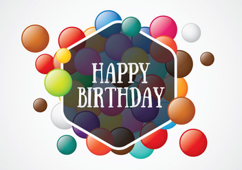 Smarties Birthday Card - vector gratuit #369019 