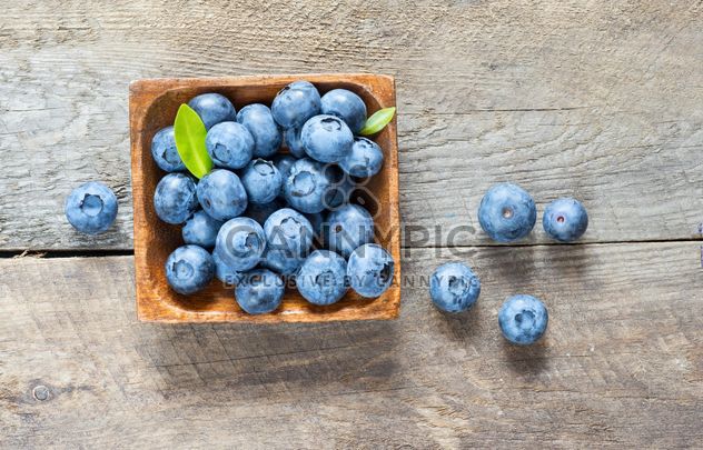Blueberriesin basket - Free image #373539