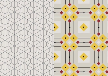 Geometric Mosaic Pattern - vector #376059 gratis