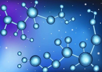Science Background With Molecules Atoms - vector gratuit #376219 