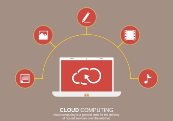 Cloud Computing Social Vector - vector gratuit #377839 