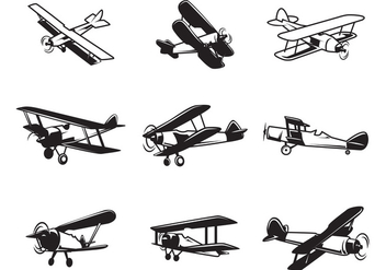 Free Biplane Vectors - Kostenloses vector #378429