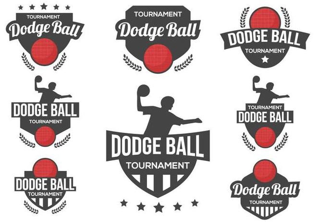 Free Dodge Ball Logo Vector - vector gratuit #379609 