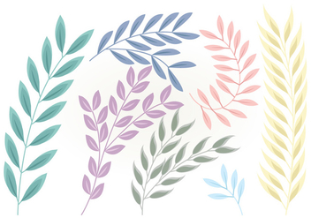 Vector Floral Branches - Free vector #381699