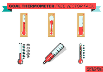 Goal Thermometer Free Vector Pack - Free vector #382939