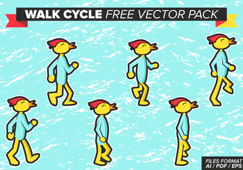 Walk Cycle Free Vector Pack - vector #383059 gratis