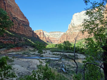 Losing the Sun, Virgin River, Zion NP 2014 - Free image #383109