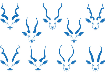 Kudu Horn Vector Stock - Free vector #383259