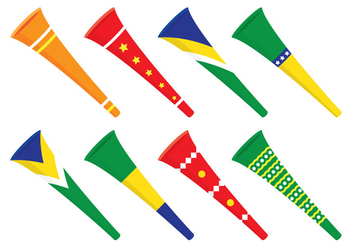 Vuvuzela Vector - vector gratuit #383599 