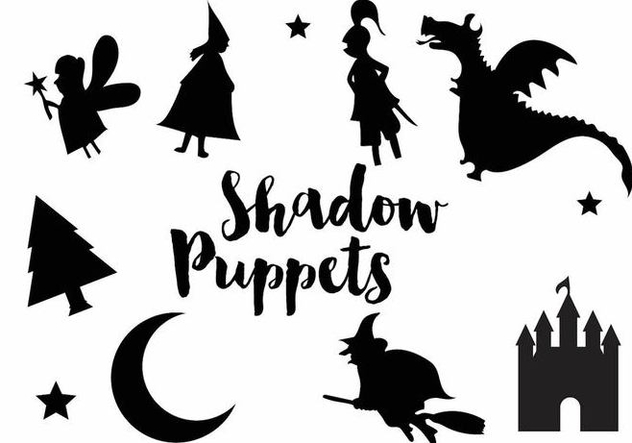 Shadow Puppet Silhouette Icon Set - Free vector #384129