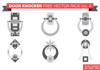 Door Knocker Free Vector Pack Vol. 4 - Kostenloses vector #384229