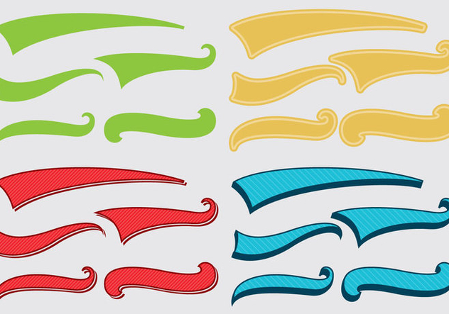 Colorful Swishes - Kostenloses vector #385249