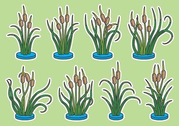 Cattails Vector Icons - Kostenloses vector #385789