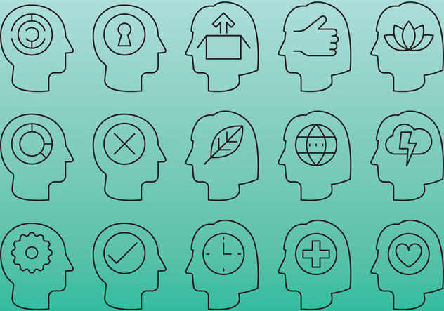 People Head Icons - Free vector #386849