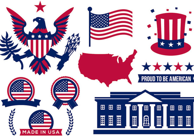 Free America Icons Vector - vector gratuit #386889 