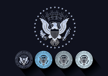 Presidential Seal Vector - бесплатный vector #387519