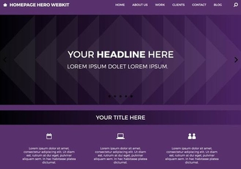 Free Homepage Hero Webkit 10 - vector gratuit #388189 