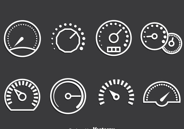 Meter Icons Vector Set - Free vector #389169