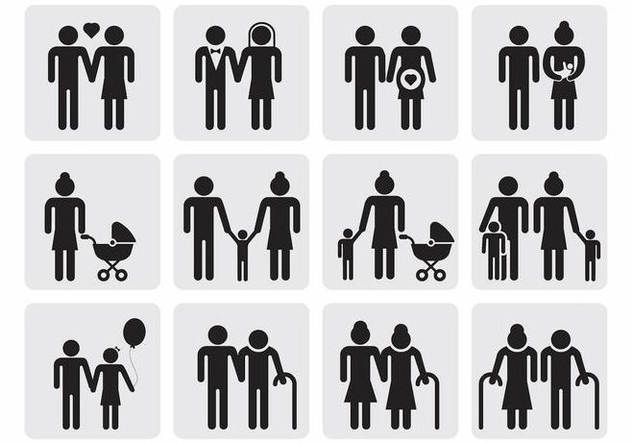 Free Family Icons Vector - Free vector #389279