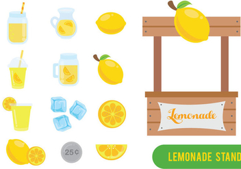 Free Lemonade Stand Vector - vector #390009 gratis