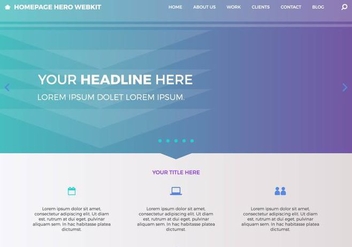Free Homepage Hero Webkit 1 - Kostenloses vector #390239