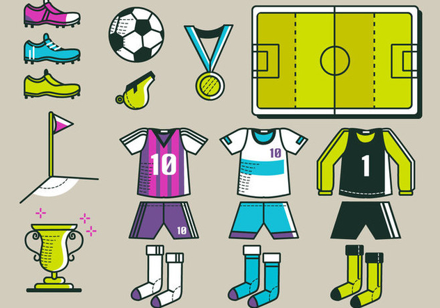 Football Kit Vector Pack - Free vector #390649