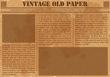 Old Vintage Newspaper - Free vector #390809