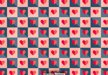 Vector Tiled Pattern With Paper Hearts - Kostenloses vector #391969