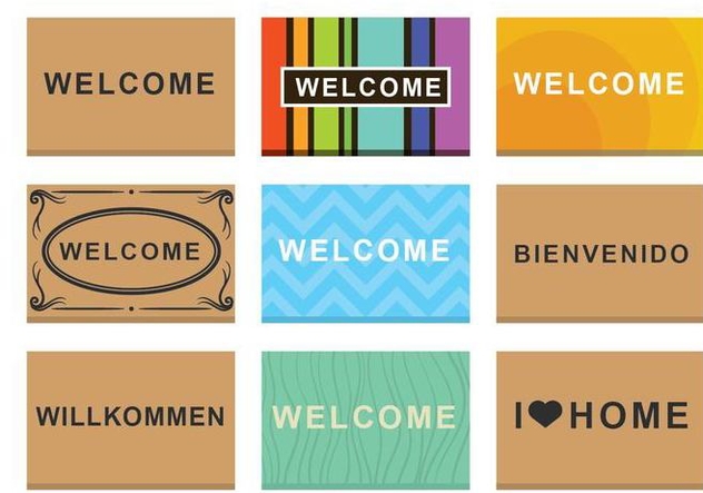 Free Welcome Mat Vector - Free vector #392779
