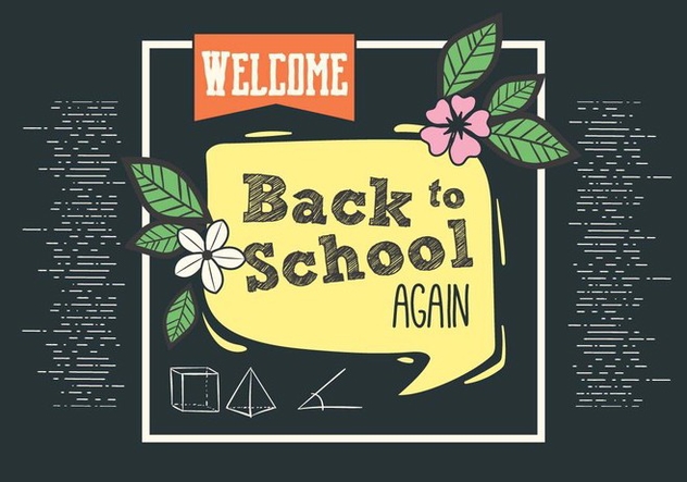 Free Back to School Vector Typography - Free vector #393719