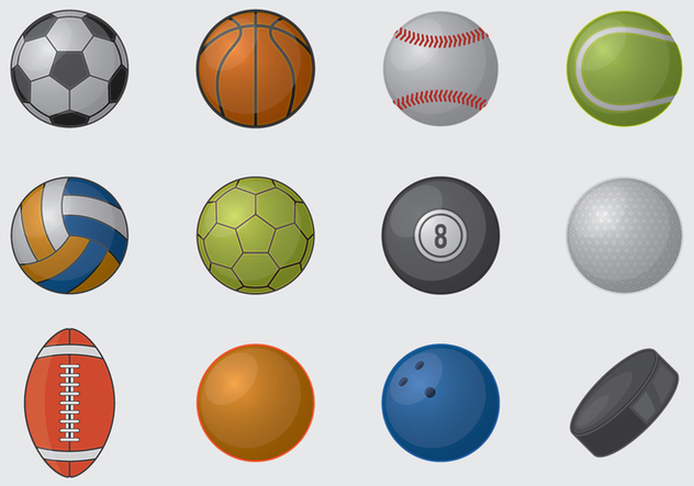 Sports Balls - vector gratuit #395949 
