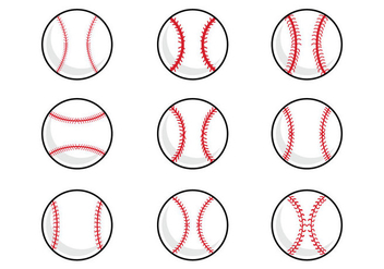 Free Baseball Laces Vector - vector gratuit #396069 