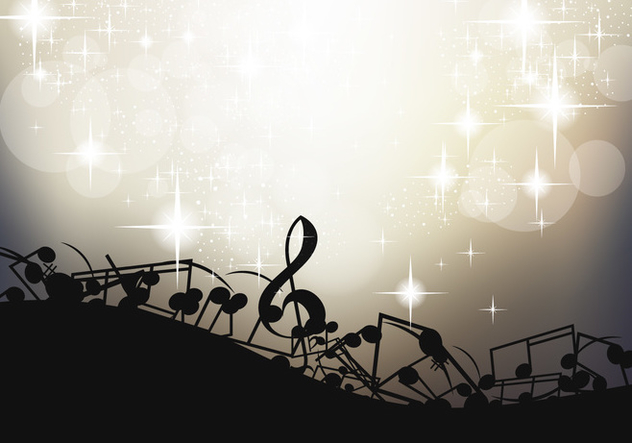 Note Of Music Background Template - Free vector #396349