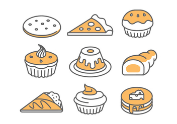Bakery / Cake Icons - Free vector #398429