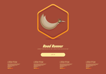Roadrunner Webpage Template - Free vector #399559