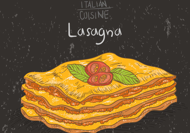 Layers Of Lasagna Vector - Kostenloses vector #400769